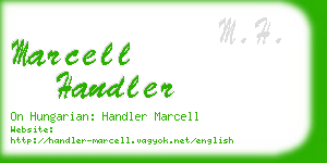marcell handler business card
